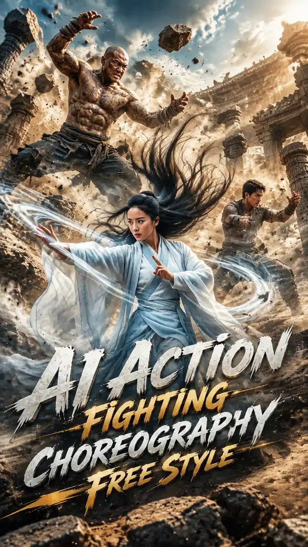 AI ACTION FIGHTING CHOREOGRAPHY FREE STYLE